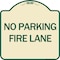Signmission Pavement Stencil No Parking Fire Lane Heavy-Gauge Aluminum Sign, 18" x 18", TG-1818-24610 A-DES-TG-1818-24610 - alternate 1